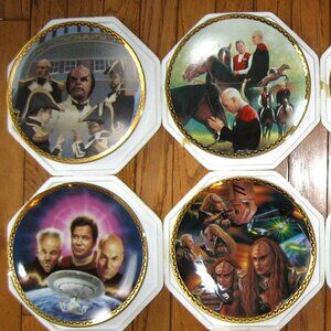 Star Trek Generations Hamilton 8 plate collection .